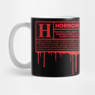 Rated H for Horror Mug